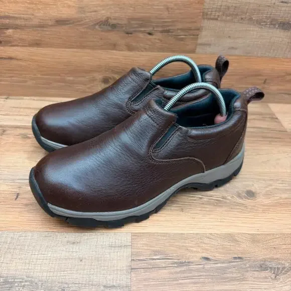 L.L. Bean  Women's 7.5 Tek 2.5 Slip On Brown Leather Waterproof Vibram Shoes