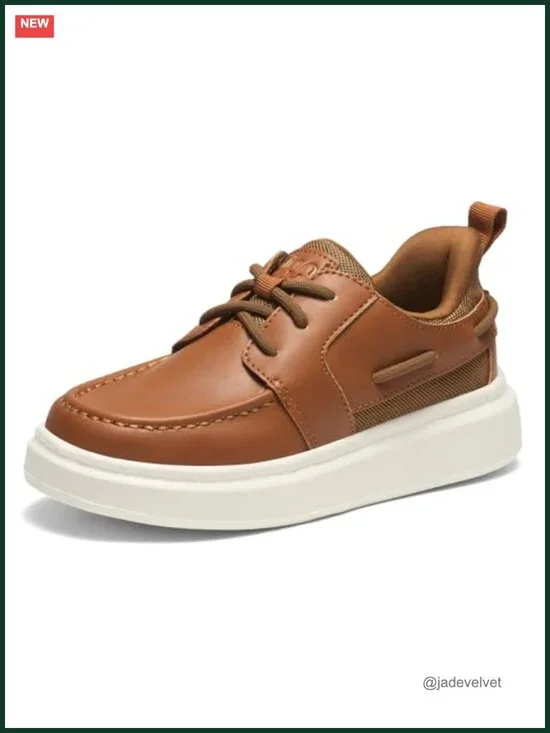 Boys Slip On Loafers - Lightweight EVA Sole - Easy On/Off Dress Shoes