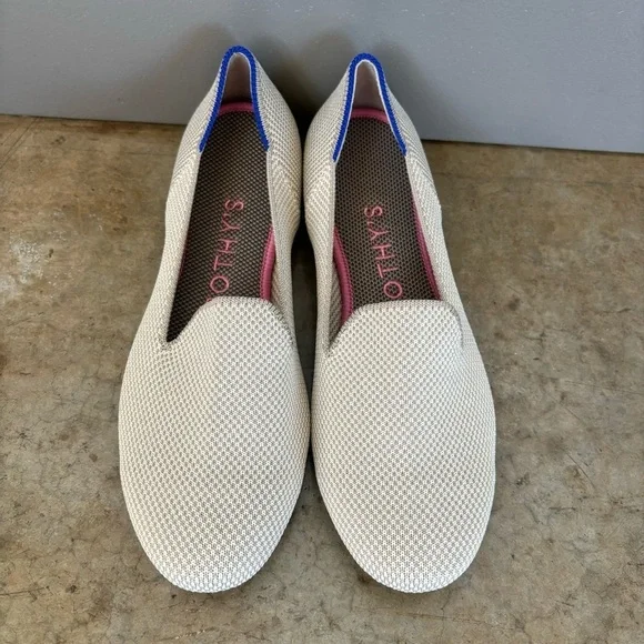Rothy’s Cream Rounded‎ Toe Flats Size 6