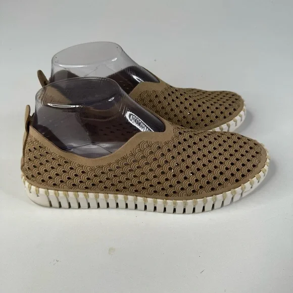 Ilse Jacobsen Tan Tulip Slip On‎ Shoes Size 38