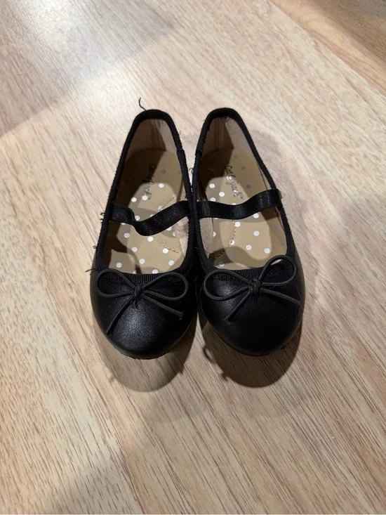 Cat & Jack Black Mary Jane Flats with Bow
