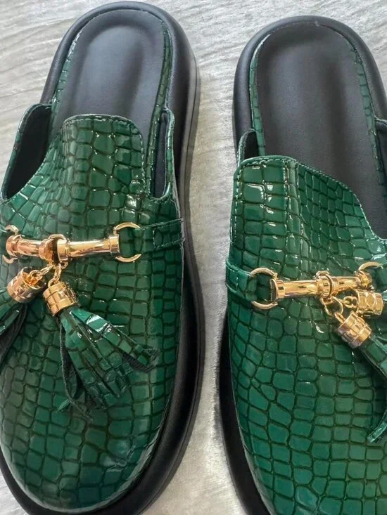 Women's Green Loafers
