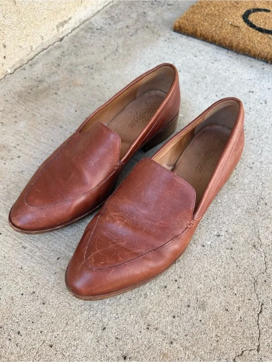 Madewell Women's Brown Leather Slip-On Loafers Size 8.5