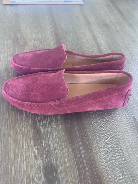M Gemi Félix Suede Driving Loafers Berry EU 39.5