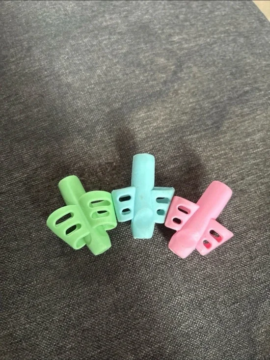 Pencil Grips Set of 3 - Green, Mint, Pink