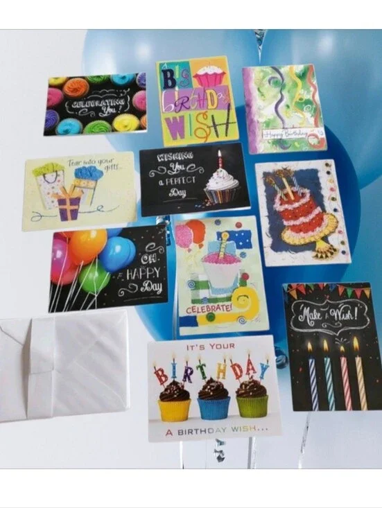 Current Birthday Greeting Cards 10 pack