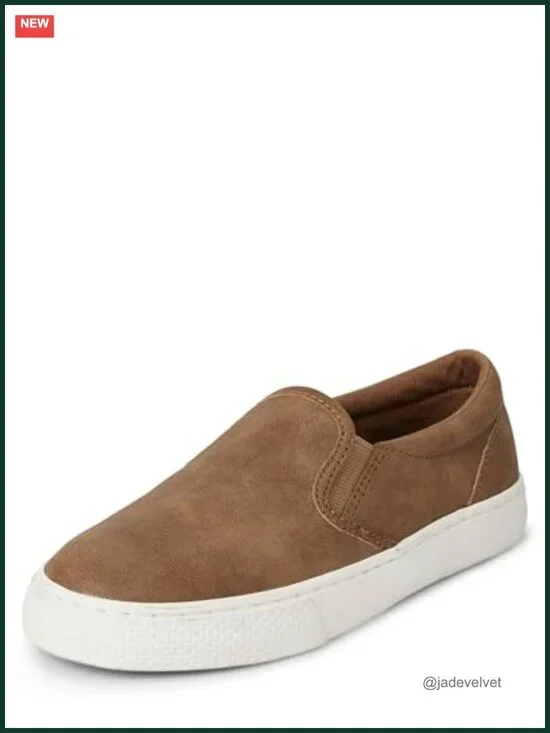 Faux Leather Slip On Casual Loafers for Boys