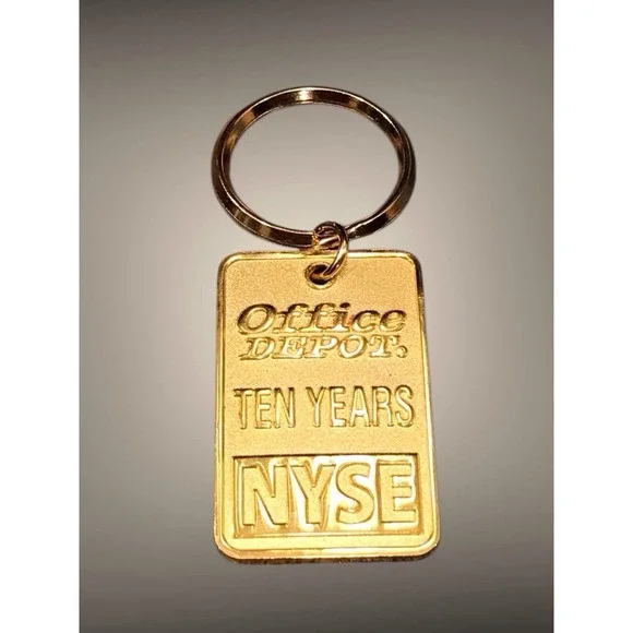 10‎ Years Office Depot EMPLOYEE Keychain NYSE NY Stock exchange