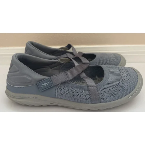 JBU Jambu Camila Mary Jane Flats Slip On Shoes Denim Shimmer Blue Women 7.5
