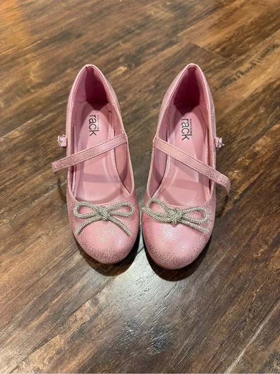 Rack Pink Glitter Mary Jane Dress Shoes for Girls