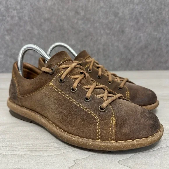 Born Trevan Lace Up Shoes Womens‎ 9 Brown Suede Leather Comfort Opanka
