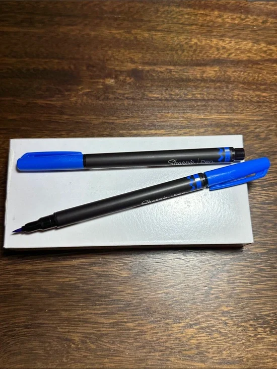 12 Pack SHARPIE BRUSH TIP FINE PEN BLUE 3/$25
