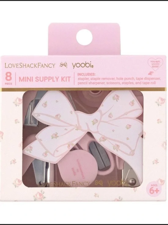 LoveShackFancy x Target 🎀 Yoobi 8 piece Blooming Heirloom Ditsy Mini Supply Kit