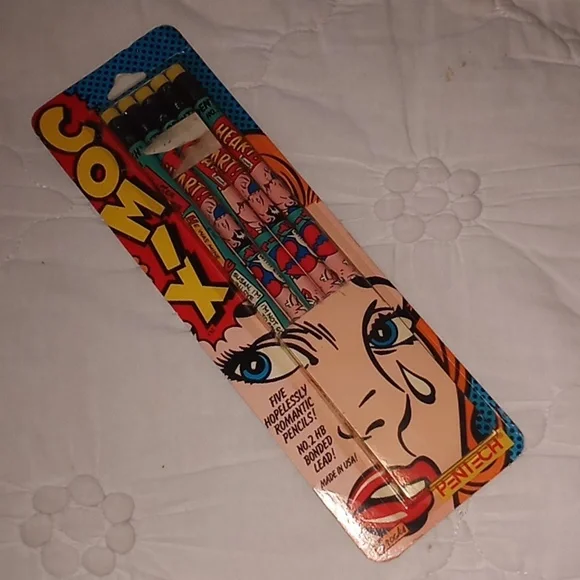 Vintage PENTECH Comix  Hopelessly Romantic Pencils USA