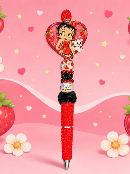Strawberry Sweetheart Betty Boop Decorative Pen