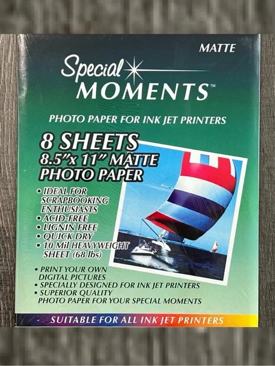 💞 New Special Moments Matte 8.5x11 Photo Paper Pack