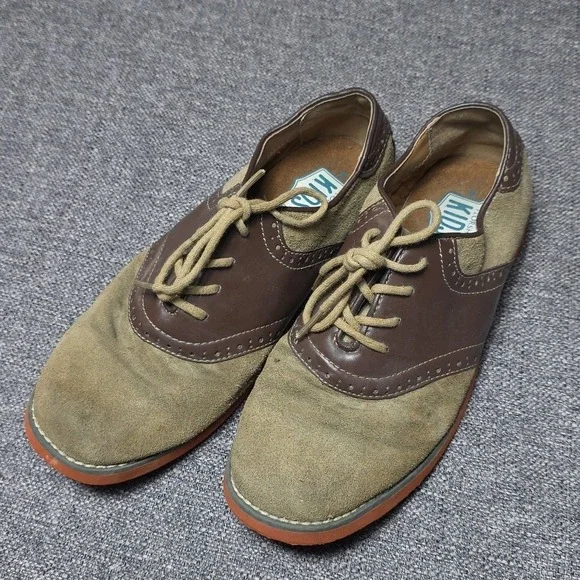 Florsheim Boys Saddle Shoes Oxford Jr Neubuck  Leather Suede Brown  6 M