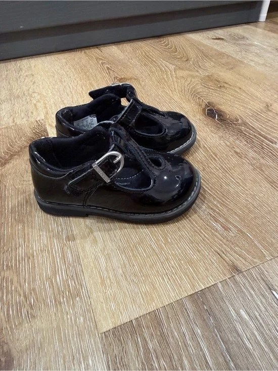 Kids Black Patent Mary Jane Shoes