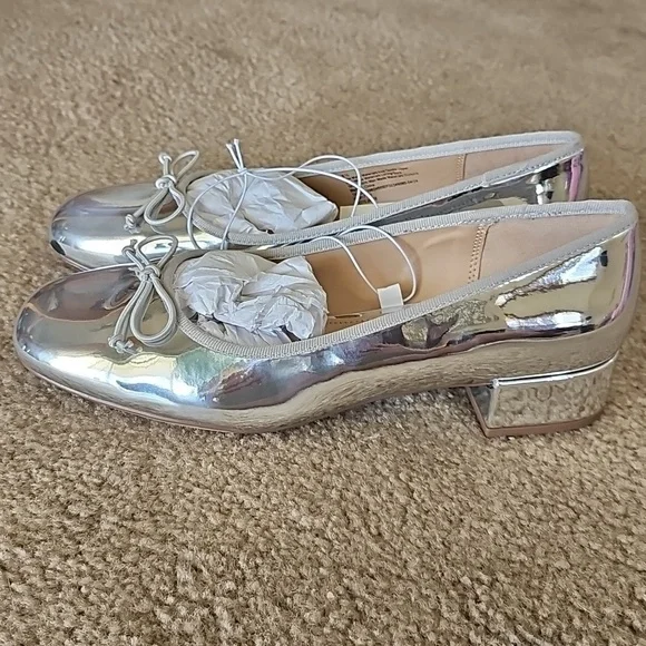 Joy Ballet Pumps Silver Women's Size 9