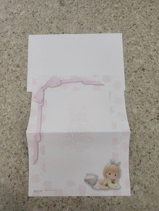 3/$15 Precious Moments Samuel Butcher Stationery & Envelope Set