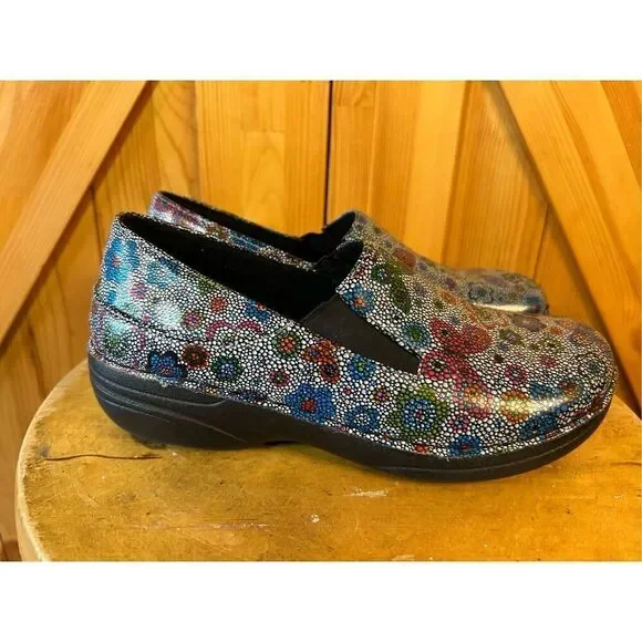 SPRING STEP Freesa Slip On Occupational Nursing Work Clogs Multicolor Womens 7.5