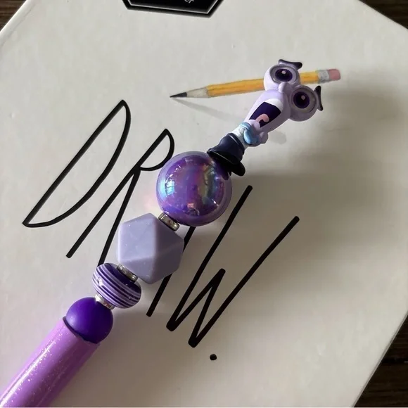 Disney Doorables: Inside Out: Fear handmade beaded pen