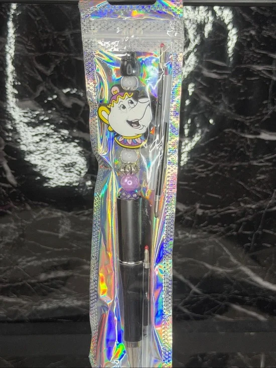 Mrs Potts Focal Bead Pen Black and blue ink