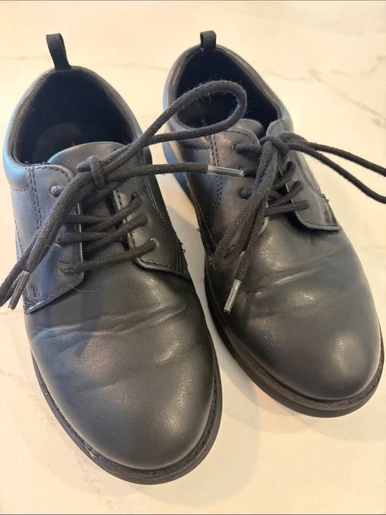 Kids Black Dress Shoes
