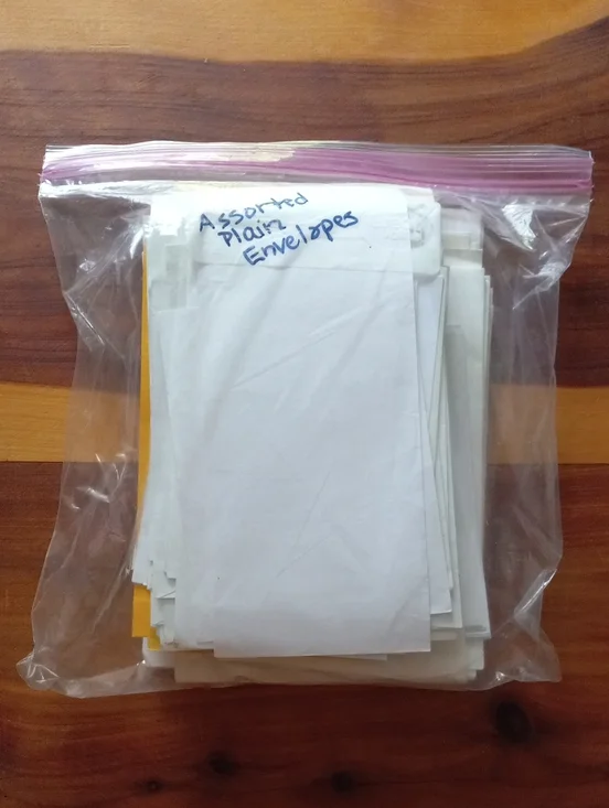 Unsorted Bag Of Mixed Size Envelopes - Multipack