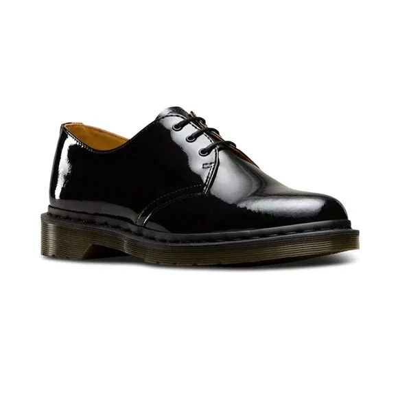 Dr Martens x Beams 1461 Mens US 5 Black Patent Lamper Oxford Lace Up Dress Shoe
