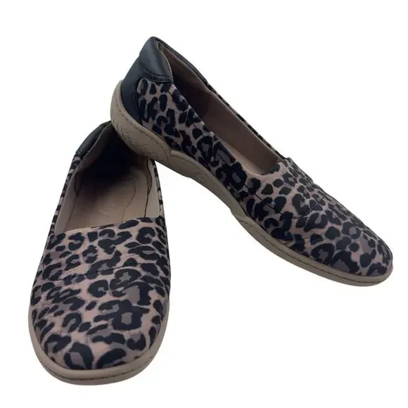 Easy Spirit Gift 2 Comfortable Animal Leopard Print Ballet Flats Women's 8
