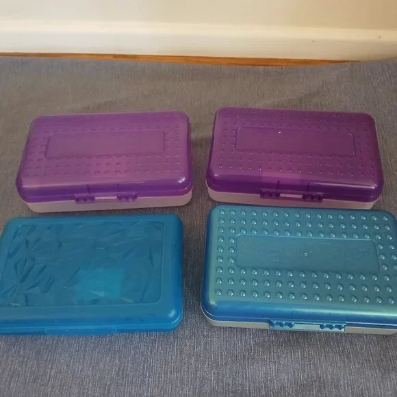 Plastic Pencil Case x 4