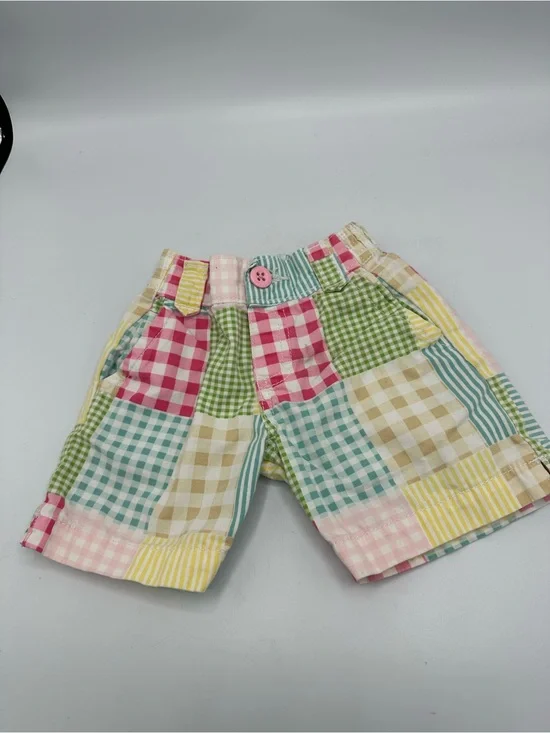 OshKosh Bgosh Toddler Girls Patchwork Plaid Gingham Shorts Multi Color 2T