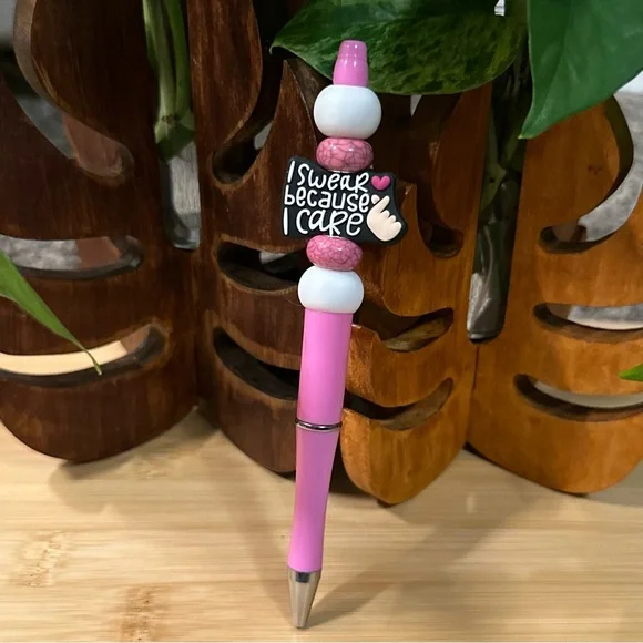 Sassy Beaded Pen 💁‍♀️ Handmade with Attitude +‎ Bonus Refill