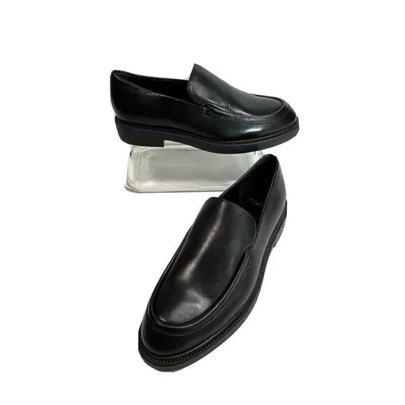 New Vagabond Black Leather Loafer Shoes‎ Size 40 EU 10 US Alex Smooth Womens