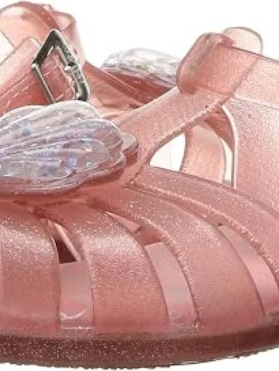 mini melissa Baby Girl's Mini Aranha XII, Pink Dusty Glitter, 10 Toddler