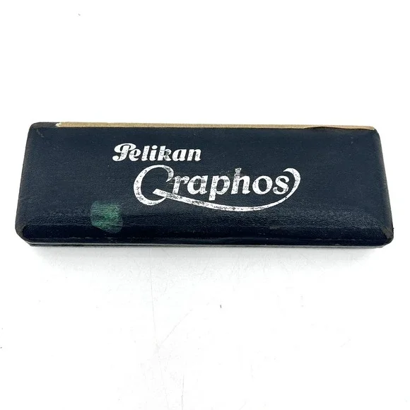Vintage Pelikan Graphos Technical Drawing Pen Set with 10 Nibs and Black Case