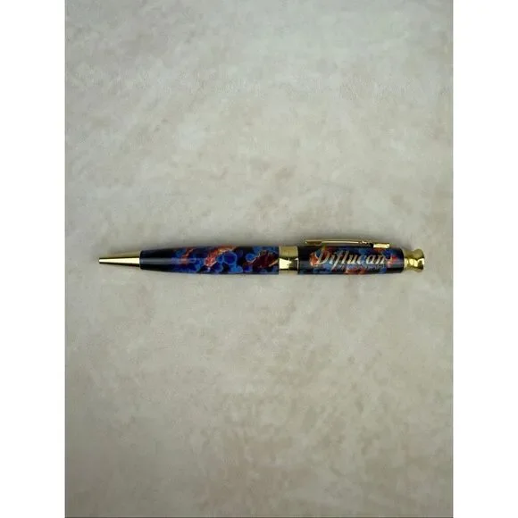 Vintage Metal Diflucan Pharmaceutical Drug Rep Pen Beautiful Colors Writes