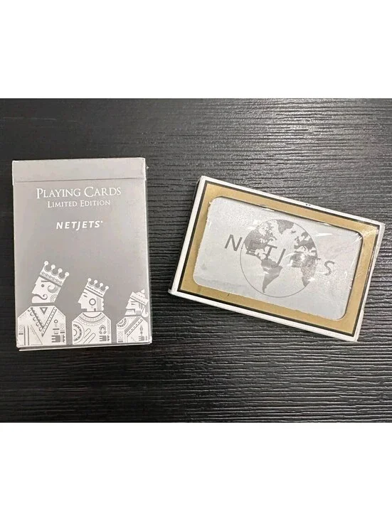 NetJets Limited Edition Playing Cards Complete Deck With Jokers Lot Of 2 EUC