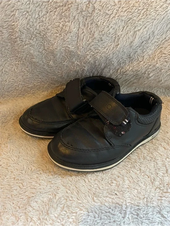 Kids Black Velcro Casual Shoes