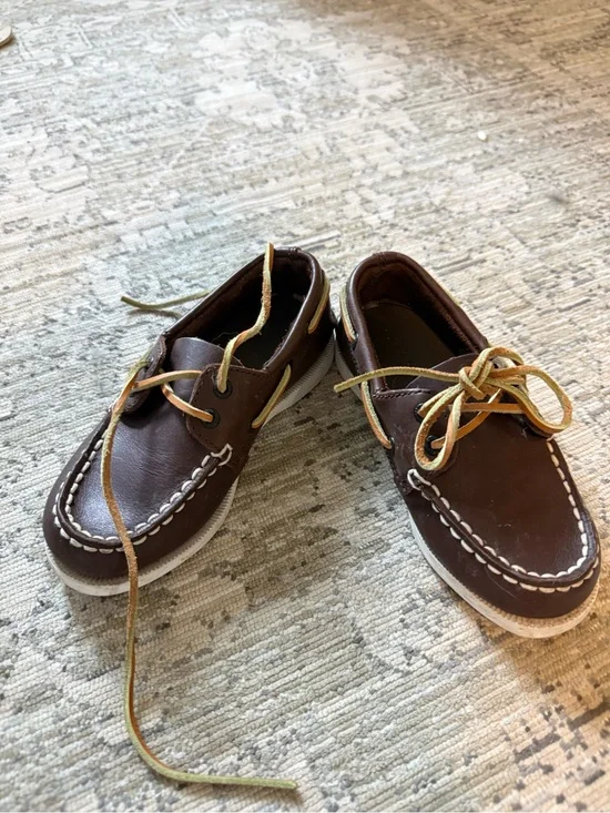 Sperry Brown Leather Boat Shoes