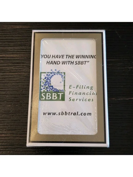 Gemaco SBBT Promotional Playing Cards Complete Deck E Filing Financial Services
