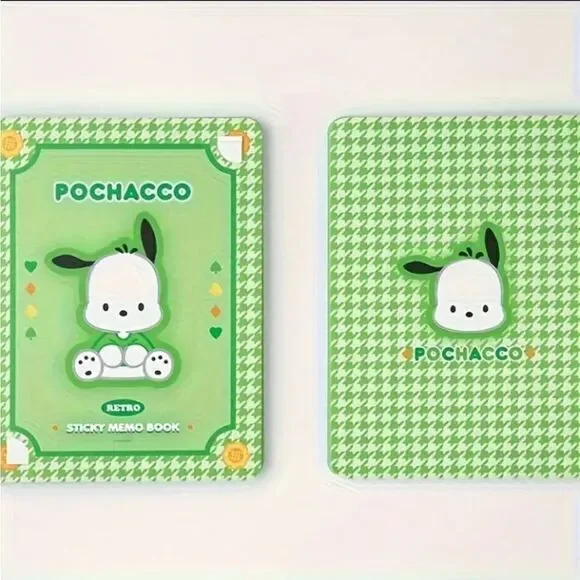 3 for $26 - Hello Kittys Pochacco Memo Book- Set of Sticky Notes