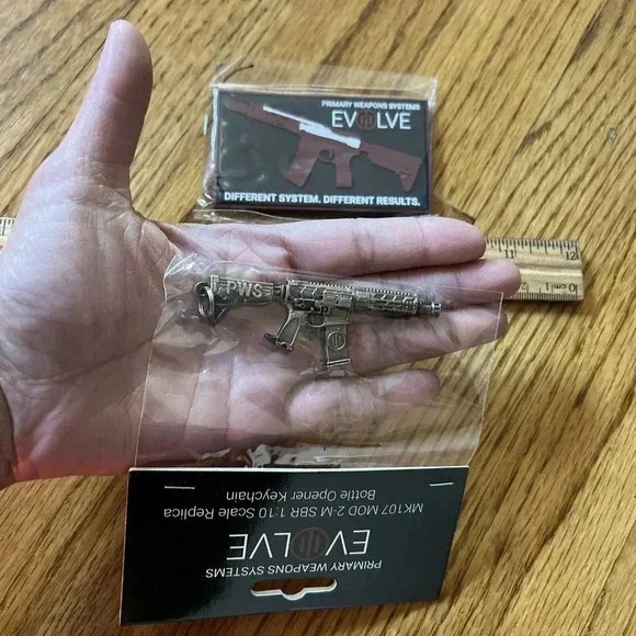 NEW 2x Primary Weapons Systems Evolve Bottle Opener Keychain + Hook & Loop Patch