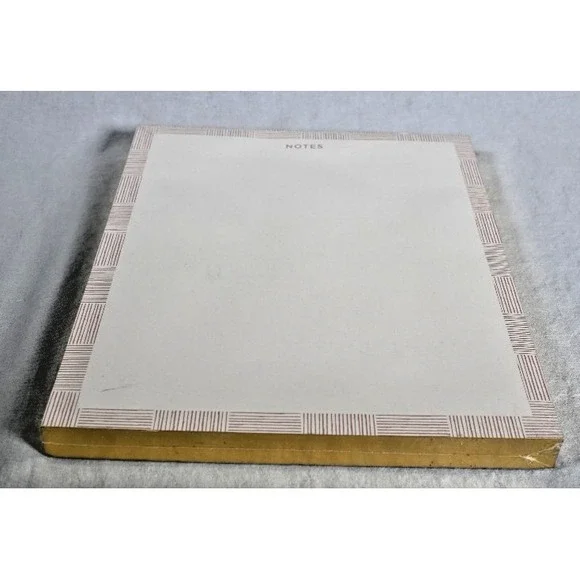 NEW Threshold Notepad Notes Pad Gold Edge Gum Top 140 Sheets 10