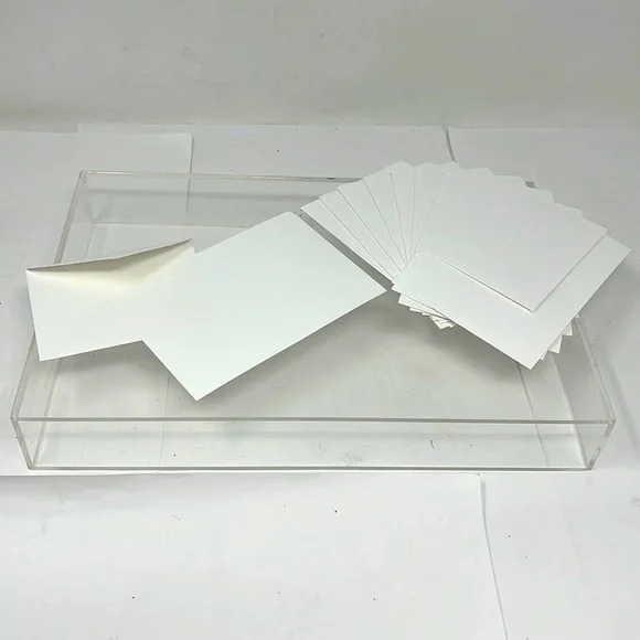 Lot of 10 Tiffany & Co Stationary Note Cards w Envelopes 3.5” x 2.5”