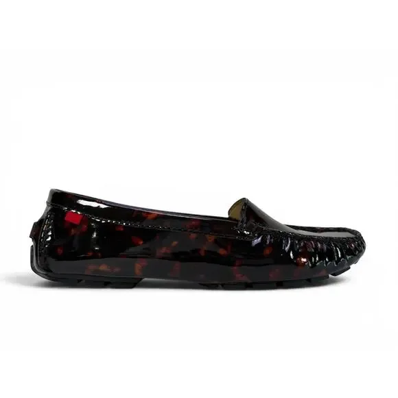 Marc Joseph Manhasset Loafer Womens 9.5‎ Tortoise Patent Leather Driver Slip On