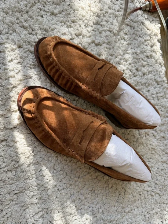 rag & bone Women’s Brown Suede Lexi Loafers