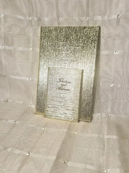 Vintage 2 Pack Telephone And Address Booklet Metallic Gold Design