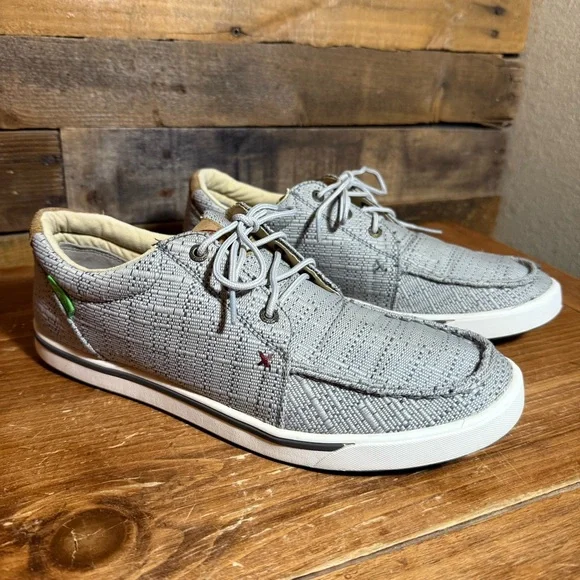 Twisted X‎ Women's Hooey Loper, Moc Toe, Light Grey, 11 M